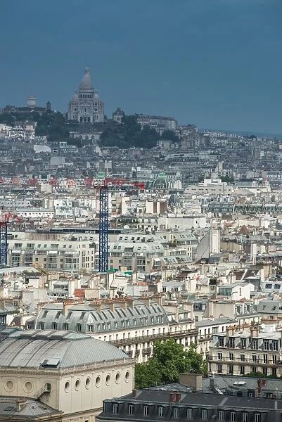 View of Paris from Nortre dame cathedral roof top
