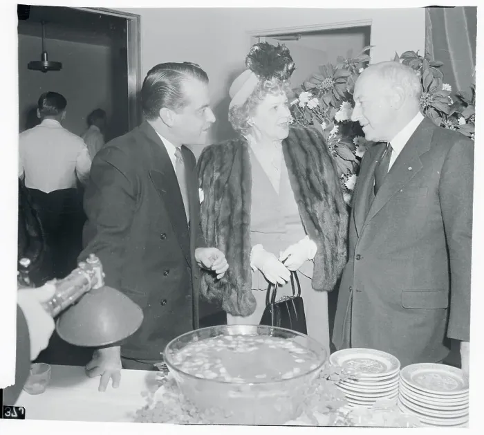 Framed Print : View of Party Honoring Movie Pioneer Cecil B. DeMille