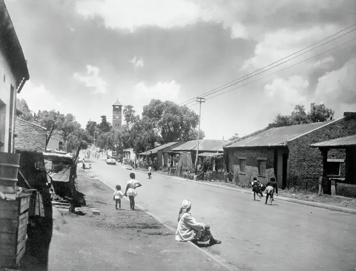 Framed Print : View of Pedestrians on Sparsely Populated Street Framed Print : View of Pedestrians on Sparsely Populated Street