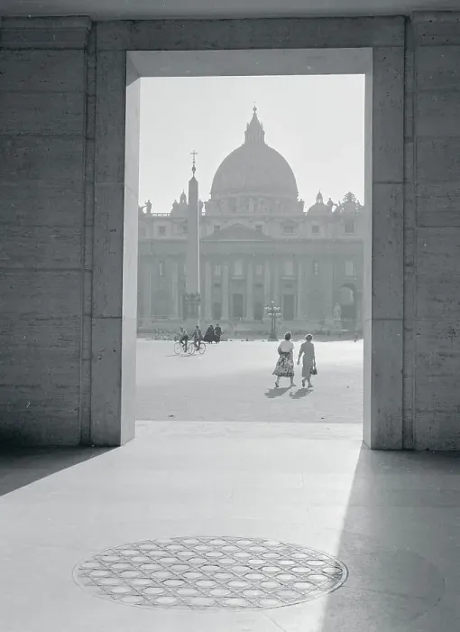Framed Print : View of Pedestrians Walking Across Saint Peter Square Framed Print : View of Pedestrians Walking Across Saint Peter Square