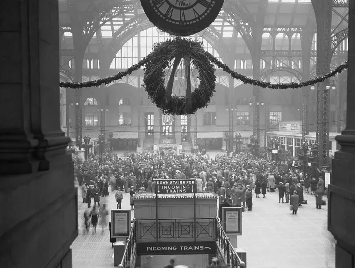Framed Print : View of Penn Station During World War Two Framed Print : View of Penn Station During World War Two