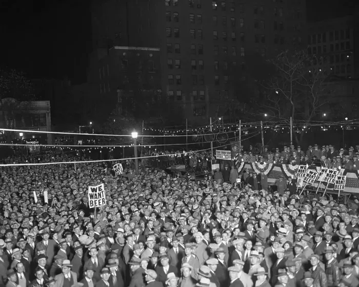 Framed Print : View of People Demonstrating Against Prohibition Framed Print : View of People Demonstrating Against Prohibition
