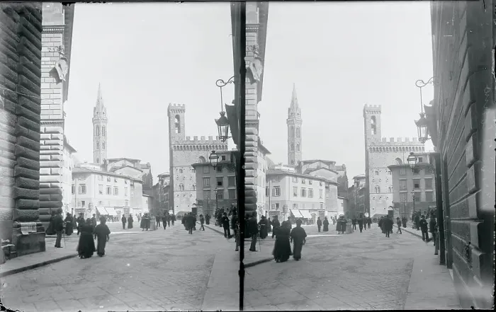 Framed Print : View of Piazza St Firenze Framed Print : View of Piazza St Firenze