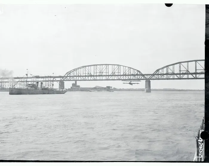 Framed Print : View of Plane Under Bridge Framed Print : View of Plane Under Bridge
