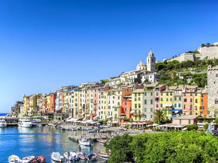 Framed Print : View of Porto Venere old village in Liguria, Italy
