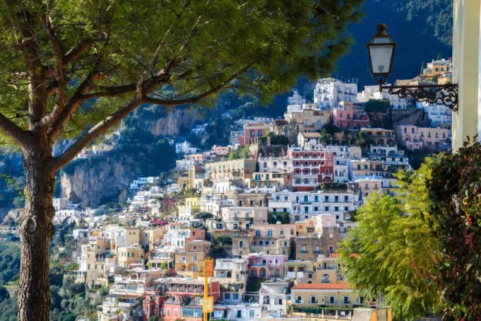 Framed Print : View on Positano, on the Amalfi coast, Italy Framed Print : View on Positano, on the Amalfi coast, Italy