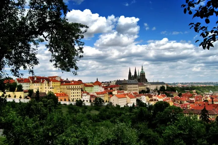 Framed Print : View of Prague Castle and the City Framed Print : View of Prague Castle and the City