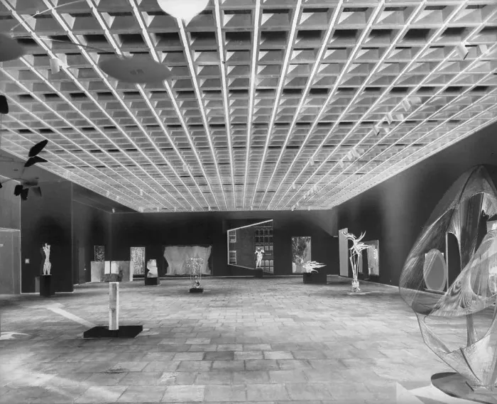 Framed Print : View of Predominate Ceiling in Whitney Museum Framed Print : View of Predominate Ceiling in Whitney Museum
