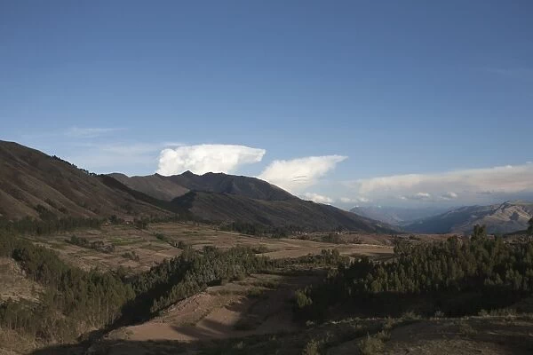 View from Pukapukara, near Cuzco, Peru