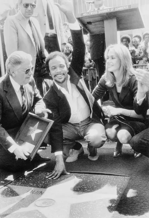 Framed Print : View of Quincy Jones and His Hollywood Star