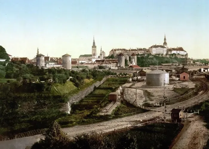 Framed Print : View of Reval, Russia, now Tallinn, the capital of Estonia, circa 1890, Historic, digitally enhanced reproduction of a photochrome print of the period Framed Print : View of Reval, Russia, now Tallinn, the capital of Estonia, circa 1890, Historic, digitally enhanced reproduction of a photochrome print of the period