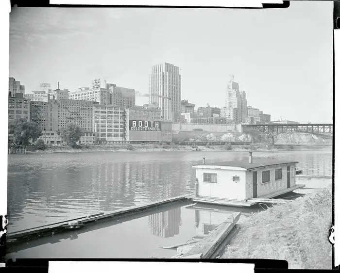Framed Print : View of Riverside Buildings Framed Print : View of Riverside Buildings