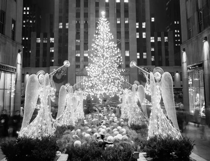 Framed Print : View of Rockefeller Center Christmas Tree Framed Print : View of Rockefeller Center Christmas Tree