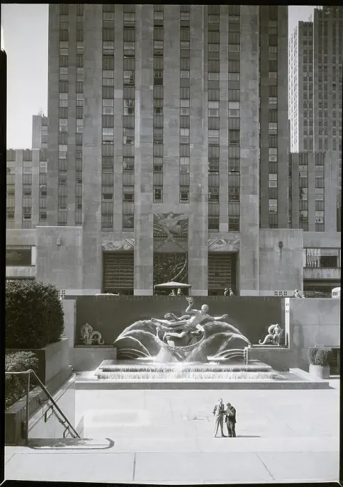 Framed Print : View of Rockefeller Plaza Framed Print : View of Rockefeller Plaza