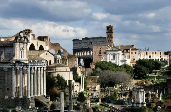 Framed Print : View of the Roman Forum Framed Print : View of the Roman Forum