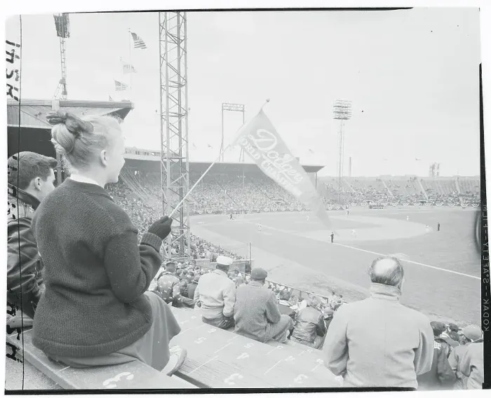 Framed Print : View of Roosevelt Stadium Grandstand