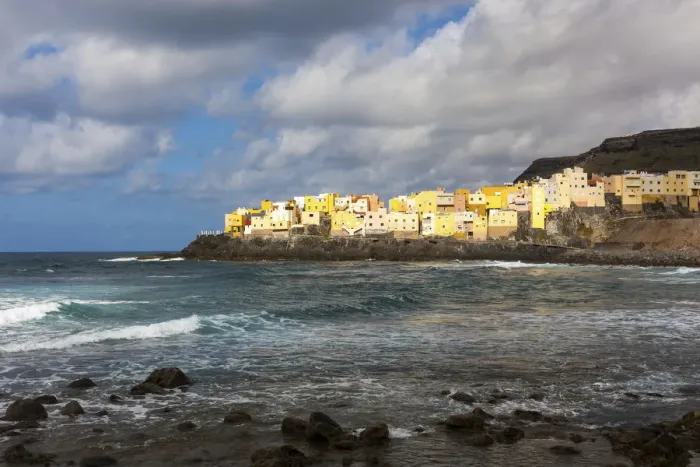 Framed Print : View of San Felipe, Moya region, Gran Canaria, Canary Islands, Spain, Europe, PublicGround