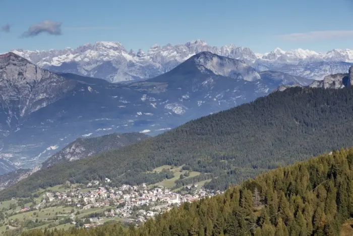 Framed Print : View towards Sette Comuni with Brenta and Adamello mountains, Folgaria, Trentino, Italy, Europe Framed Print : View towards Sette Comuni with Brenta and Adamello mountains, Folgaria, Trentino, Italy, Europe