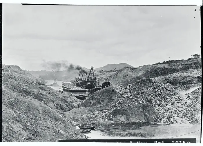 Framed Print : View of Ship in Panama Canal Framed Print : View of Ship in Panama Canal