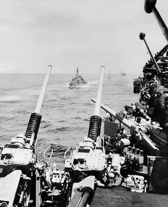 Framed Print : View of Ships on Formosan Patrol Framed Print : View of Ships on Formosan Patrol