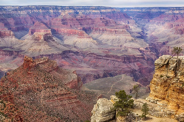 View of South Rim, Grand Canyon National Park, Arizona, USA