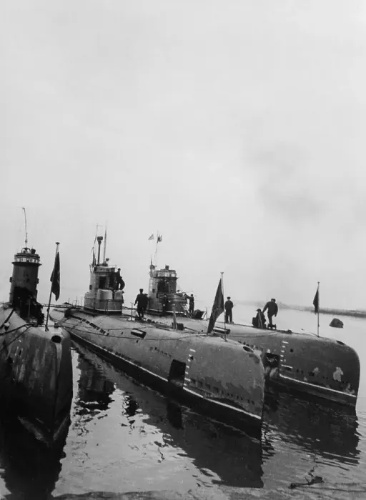 Framed Print : View of Soviet Submarines Standing Idle Framed Print : View of Soviet Submarines Standing Idle
