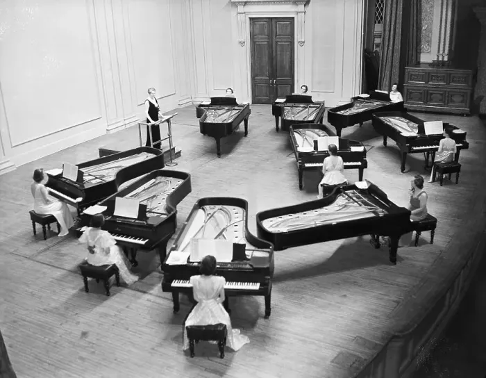 Framed Print : View Of Stage For Piano Recital Framed Print : View Of Stage For Piano Recital