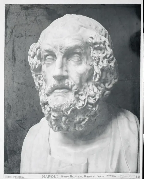 Framed Print : View of Statue of Homer Framed Print : View of Statue of Homer