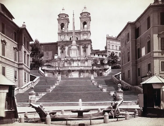Framed Print : View Of Steps In Piazza Di Spagna Framed Print : View Of Steps In Piazza Di Spagna