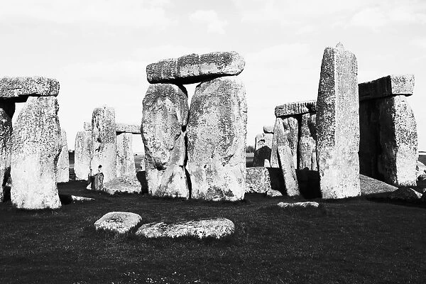 View of Stonehenge against sky, Wiltshire, United Kingdom
