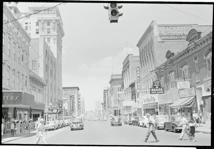 Framed Print : View of Street in Little Rock Framed Print : View of Street in Little Rock