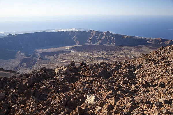 View from the summit of Mount Teide