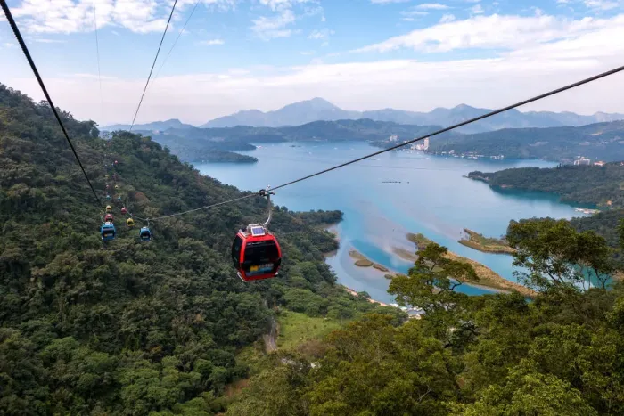 Framed Print : View of Sun Moon Lake from the cable car Framed Print : View of Sun Moon Lake from the cable car