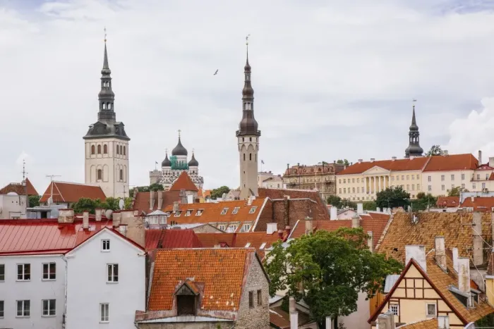Framed Print : View over Tallinn old town, Estonia Framed Print : View over Tallinn old town, Estonia