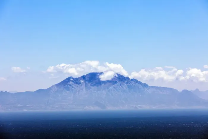 Framed Print : View from Tarifa / Spain to Morocco (Rif-mountains), Africa Framed Print : View from Tarifa / Spain to Morocco (Rif-mountains), Africa