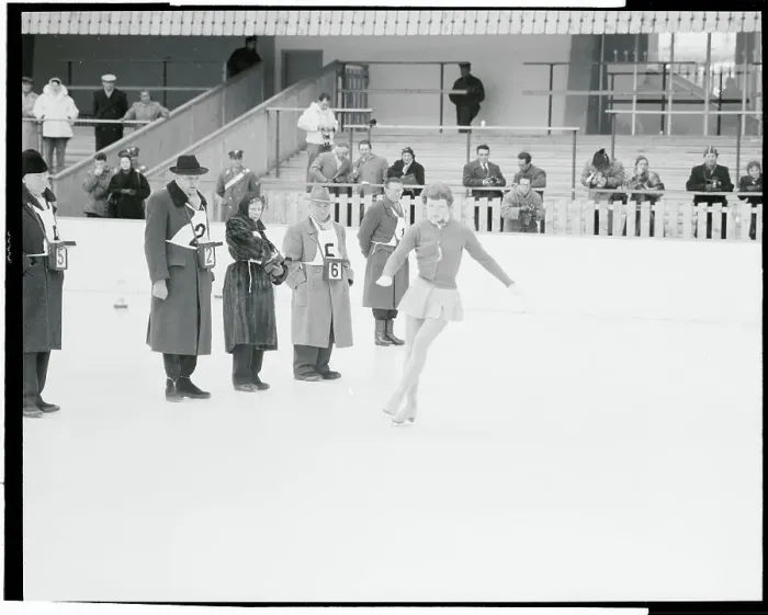 Framed Print : View of Tenley Albright Figure Skating Framed Print : View of Tenley Albright Figure Skating