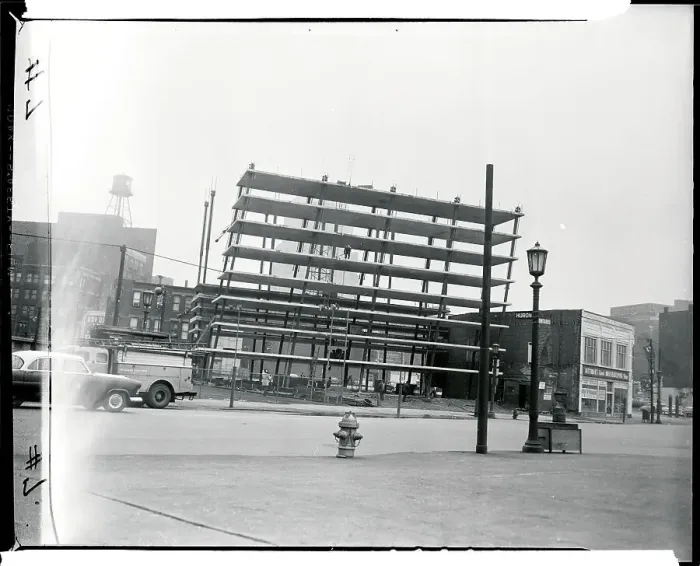 Framed Print : View of Tilted Building Framed Print : View of Tilted Building