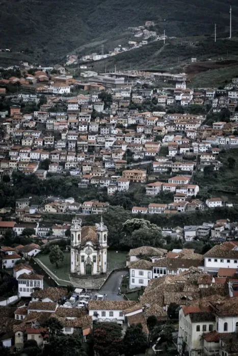 Framed Print : View of town Framed Print : View of town