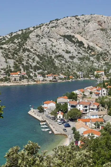 Framed Print : View of the town of Donja Klada, Kvarner Gulf, Croatia Framed Print : View of the town of Donja Klada, Kvarner Gulf, Croatia