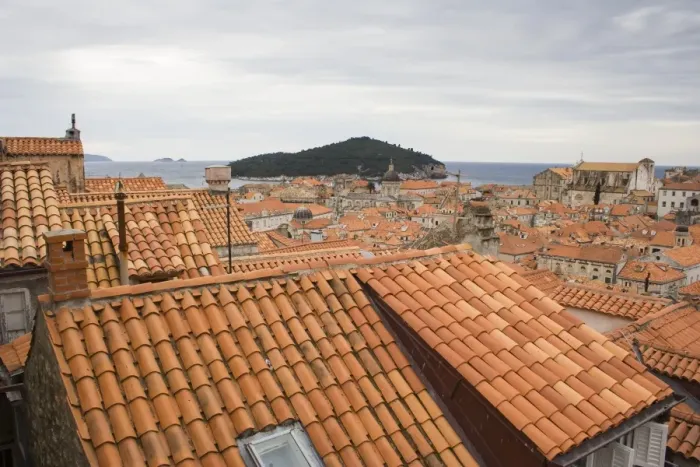 Framed Print : View of traditional tiled rooftops in Dubrovnik Framed Print : View of traditional tiled rooftops in Dubrovnik