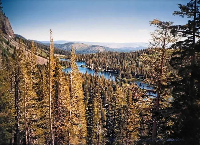 Framed Print : View of Twin Lakes Framed Print : View of Twin Lakes