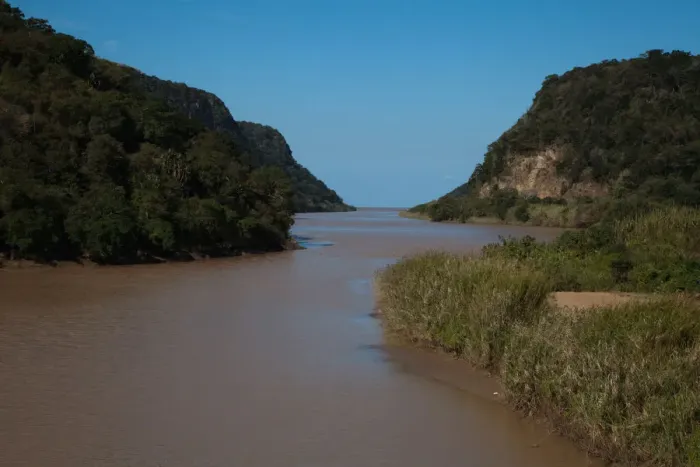 Framed Print : View of Umzuvubu River, Port St Johns, Eastern Cape, South Africa Framed Print : View of Umzuvubu River, Port St Johns, Eastern Cape, South Africa