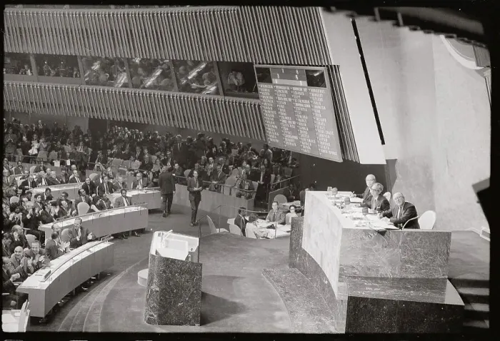 Framed Print : View of United Nations in Session Framed Print : View of United Nations in Session