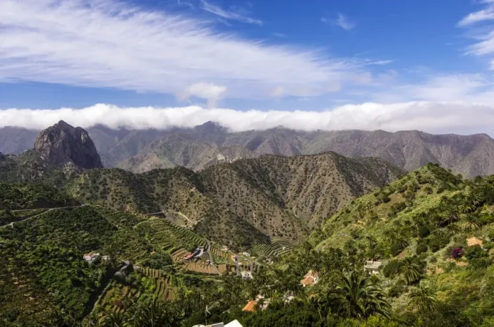 Framed Print : View of the valley and the mountains, Tamargada, La Gomera, Canary Islands, Spain Framed Print : View of the valley and the mountains, Tamargada, La Gomera, Canary Islands, Spain