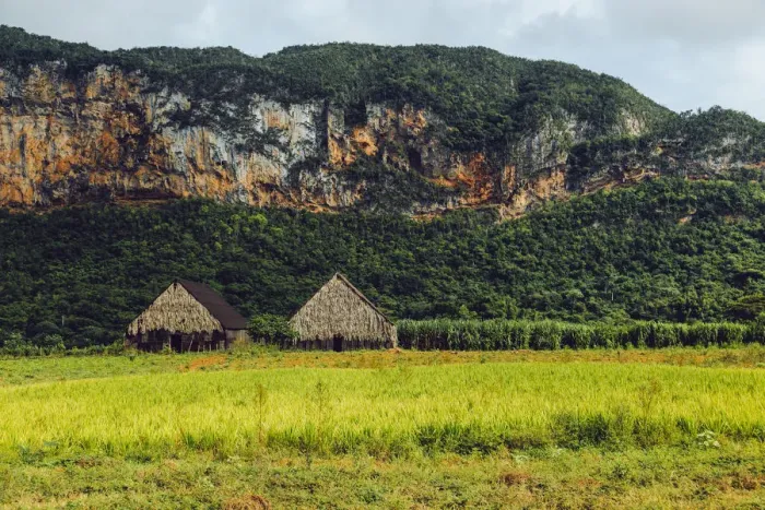 Framed Print : View on ViAnales valley, in Cuba