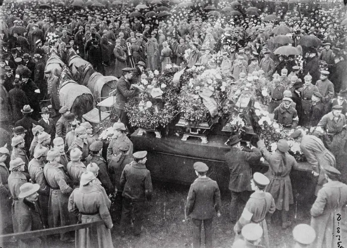 Framed Print : View of Victims Funeral Due to the Berlin Riots