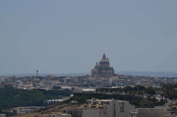 View of Victoria town in Gozo, Malta