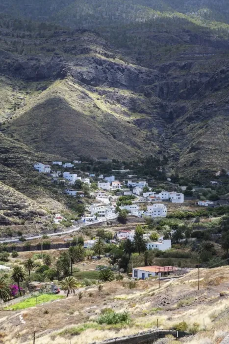 Framed Print : View of the village of El Risco, Gran Canaria, Canary Islands, Spain, Europe, PublicGround