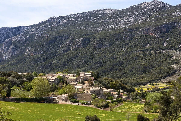 View of the village of Orient, municipality of Alaro, Mallorca, Majorca, Balearic Islands, Spain, Europe
