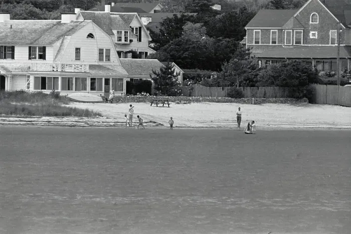 Framed Print : View of Water and House Near Kennedy Compound Framed Print : View of Water and House Near Kennedy Compound